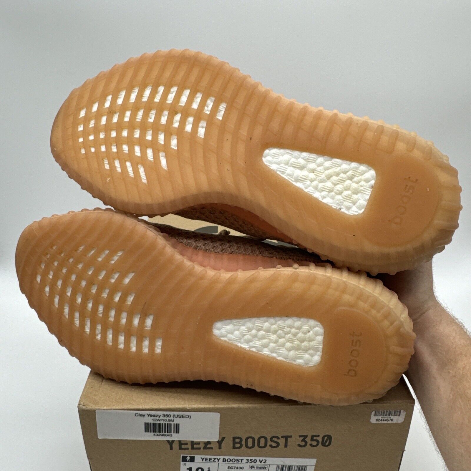 Size 10.5 - adidas Yeezy Boost 350 V2 Clay 2019 Orange Icy Soles Creamsicle