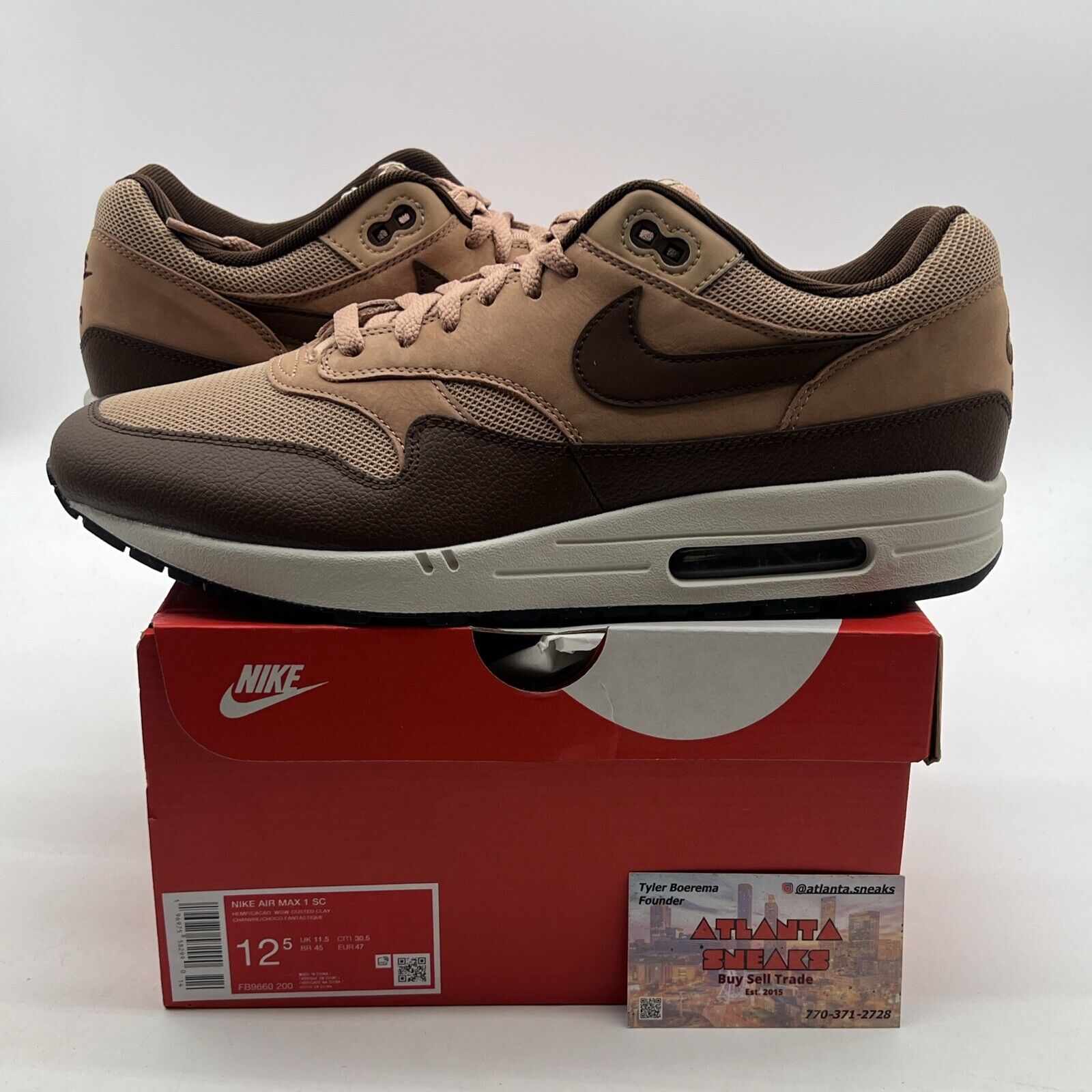 Size 12.5 - Nike Air Max 1 SC Cacao Wow (FB9660-200)