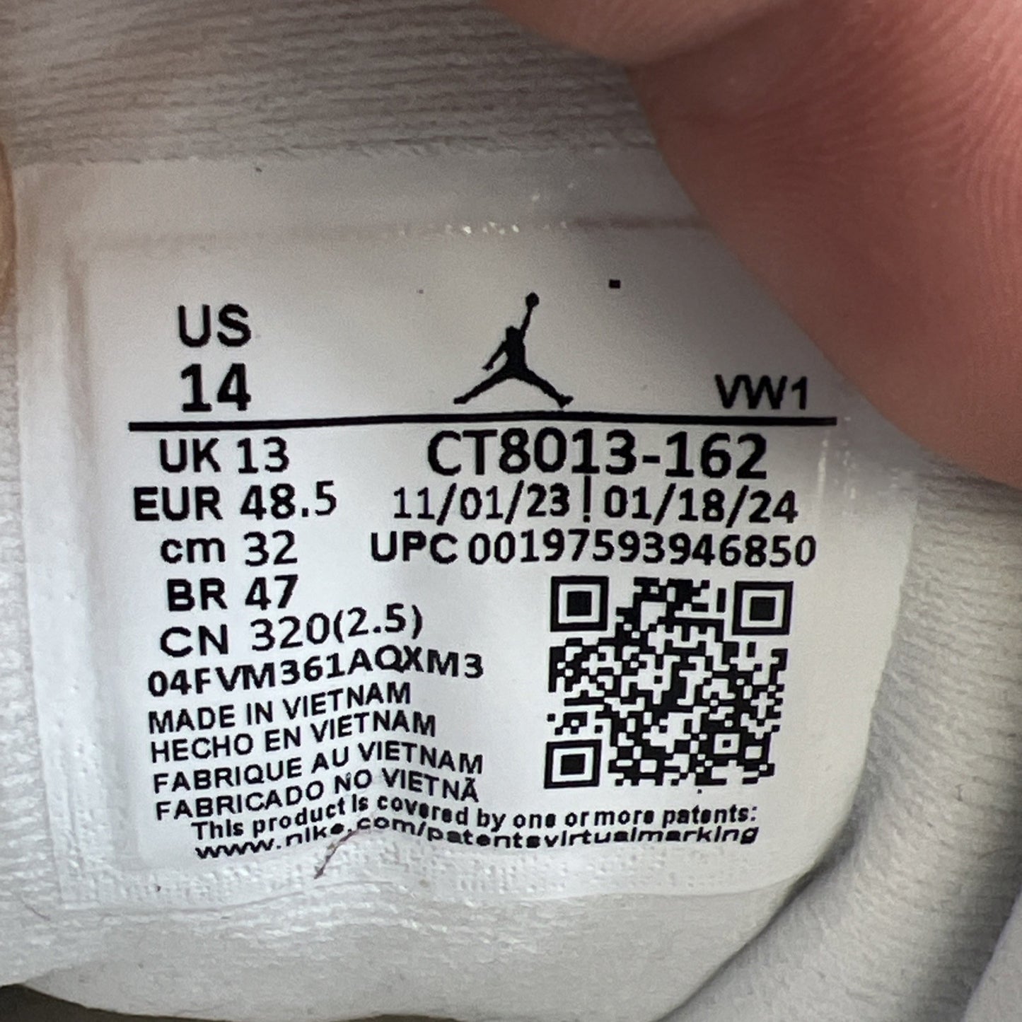 Size 14 - Air Jordan 12 Retro Taxi Flip (CT8013-162)