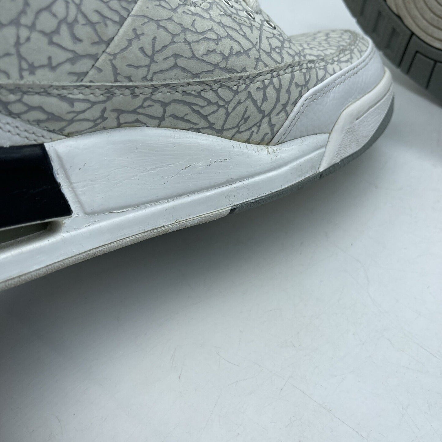 Size 12 - Air Jordan 3 Retro Flip Grey Suede White Leather (315767-101)