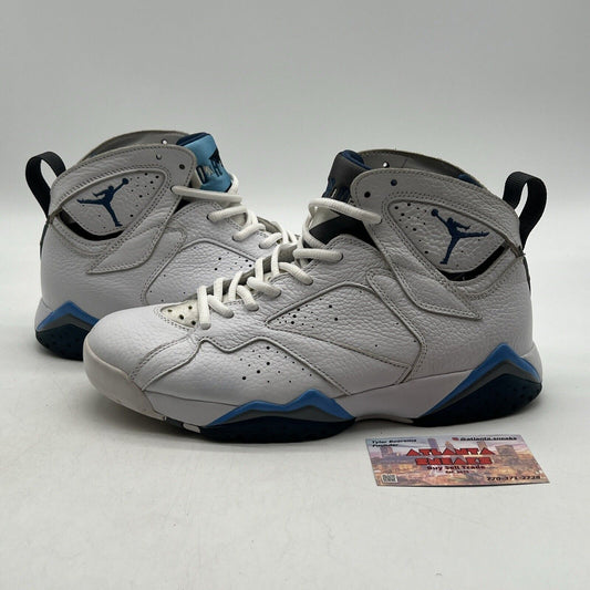 Size 8 - Air Jordan 7 Retro 2015 French Blue White Leather (304775-107)