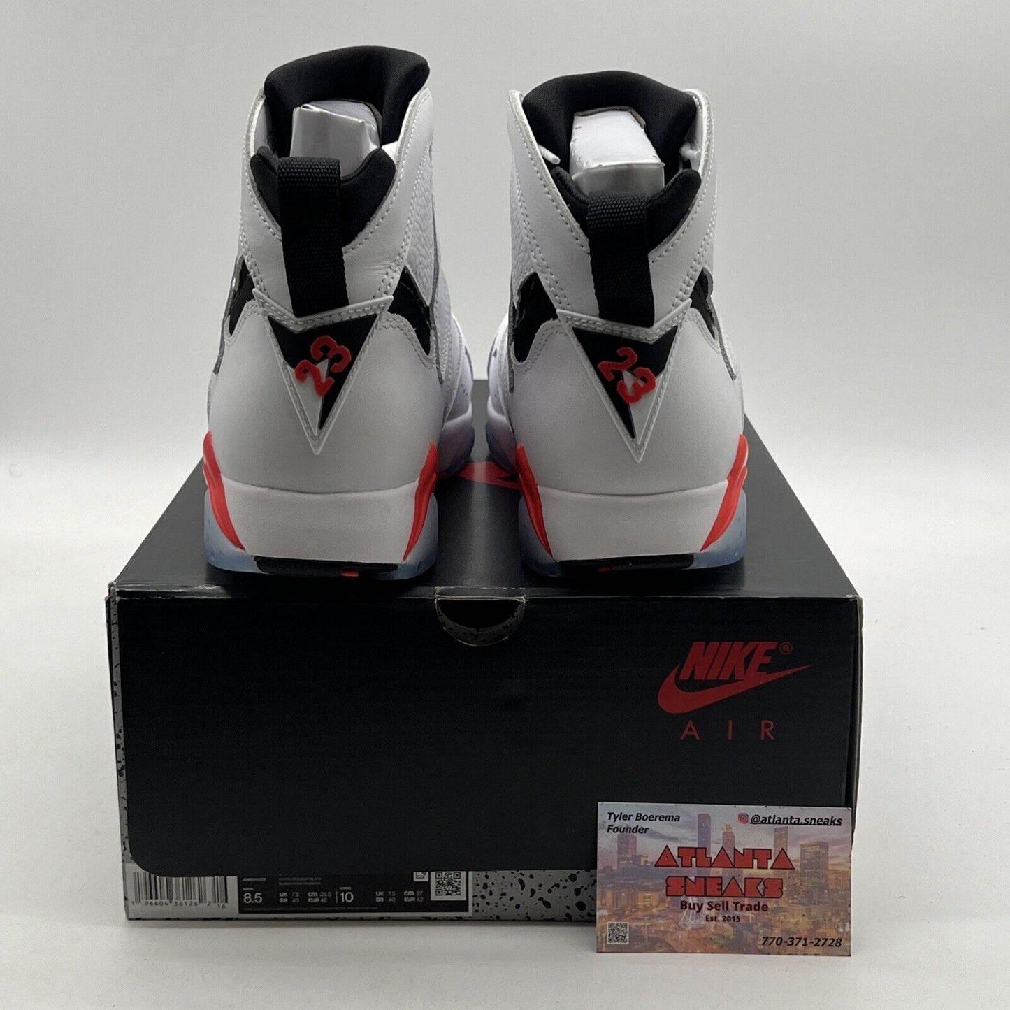 Size 8.5 - Air Jordan 7 Retro White Infrared (CU9307-160)