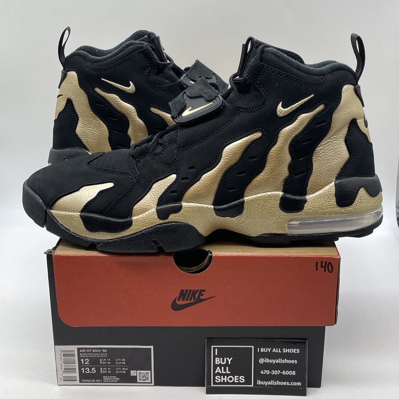 Size 12 - Air DT Max 96 Colorado Home Black Gold Suede (HM9236-001)