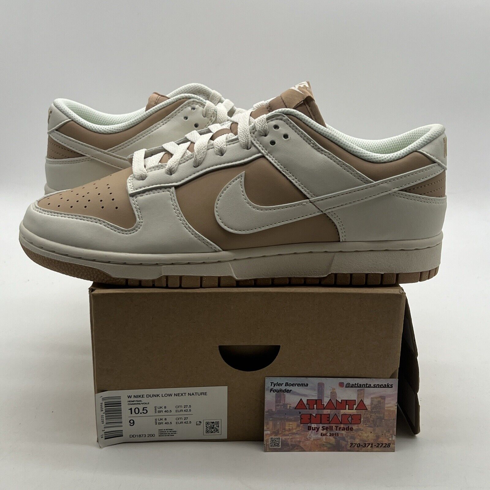 Size 10.5W - Nike Dunk Next Nature Low Hemp (DD1873-200)