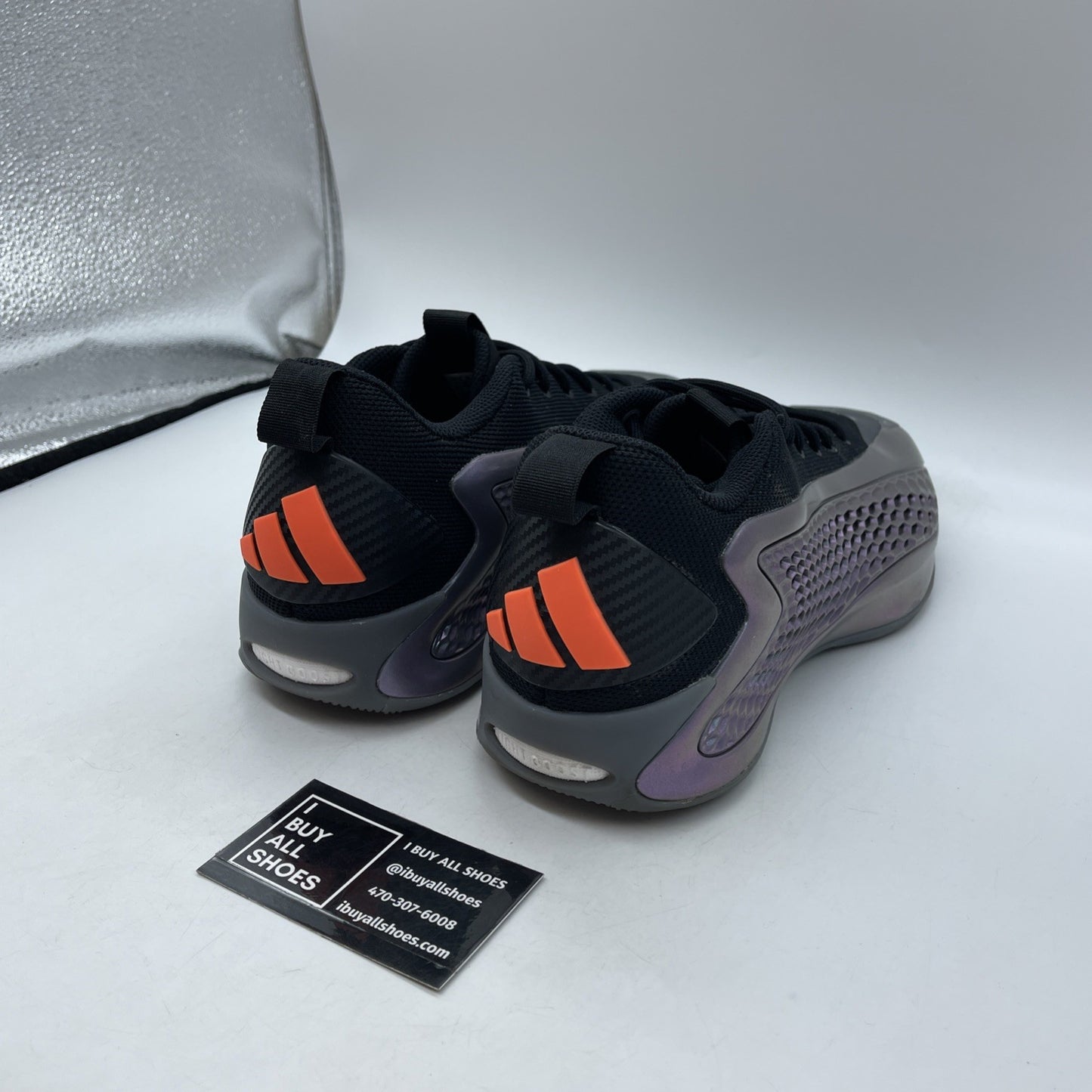Size 9.5 - adidas AE 1 Low Iron Sharpens Iron Black Purple Suede (JQ8898)