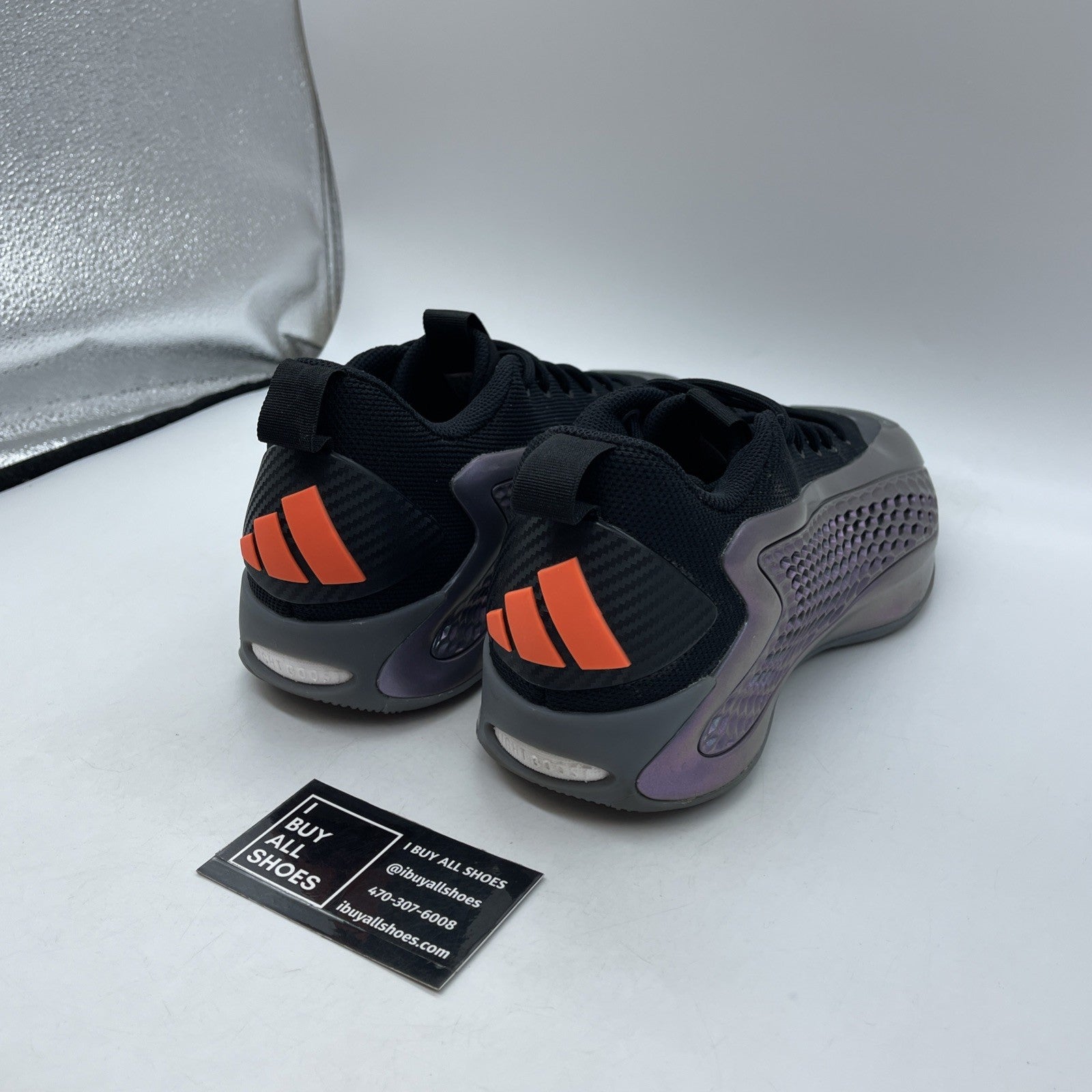 Size 9.5 - adidas AE 1 Low Iron Sharpens Iron Black Purple Suede (JQ8898)