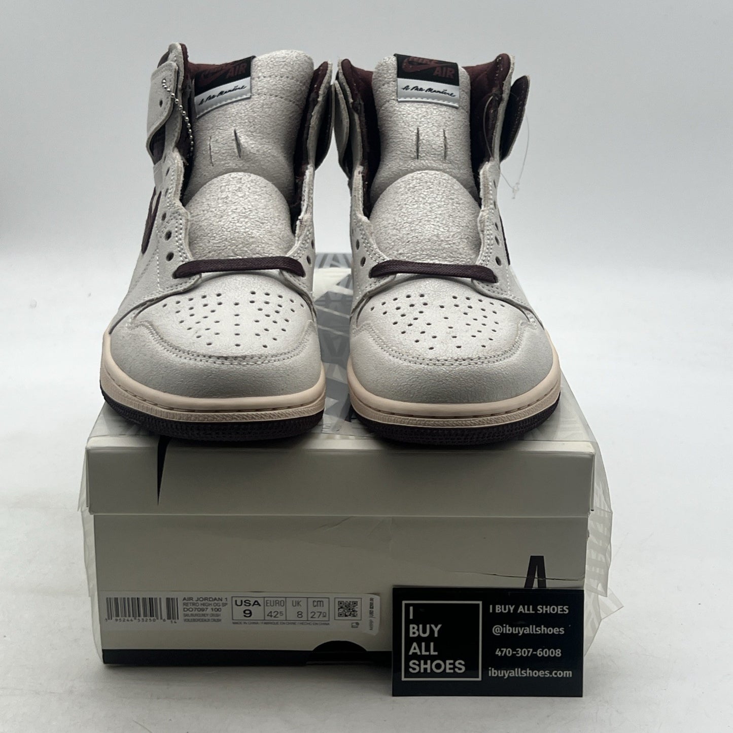 Size 9 - Air Jordan 1 OG x A Ma Maniere High Airness (DO7097-100)