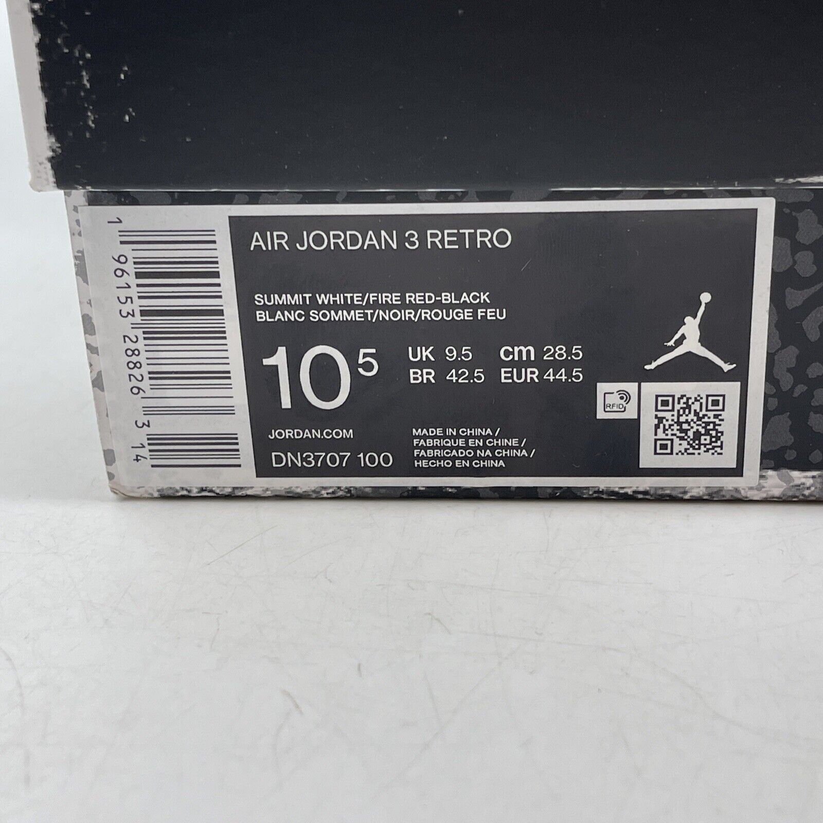 Size 10.5 - Jordan 3 Retro Mid White Cement Reimagined Suede (DN3707-100)