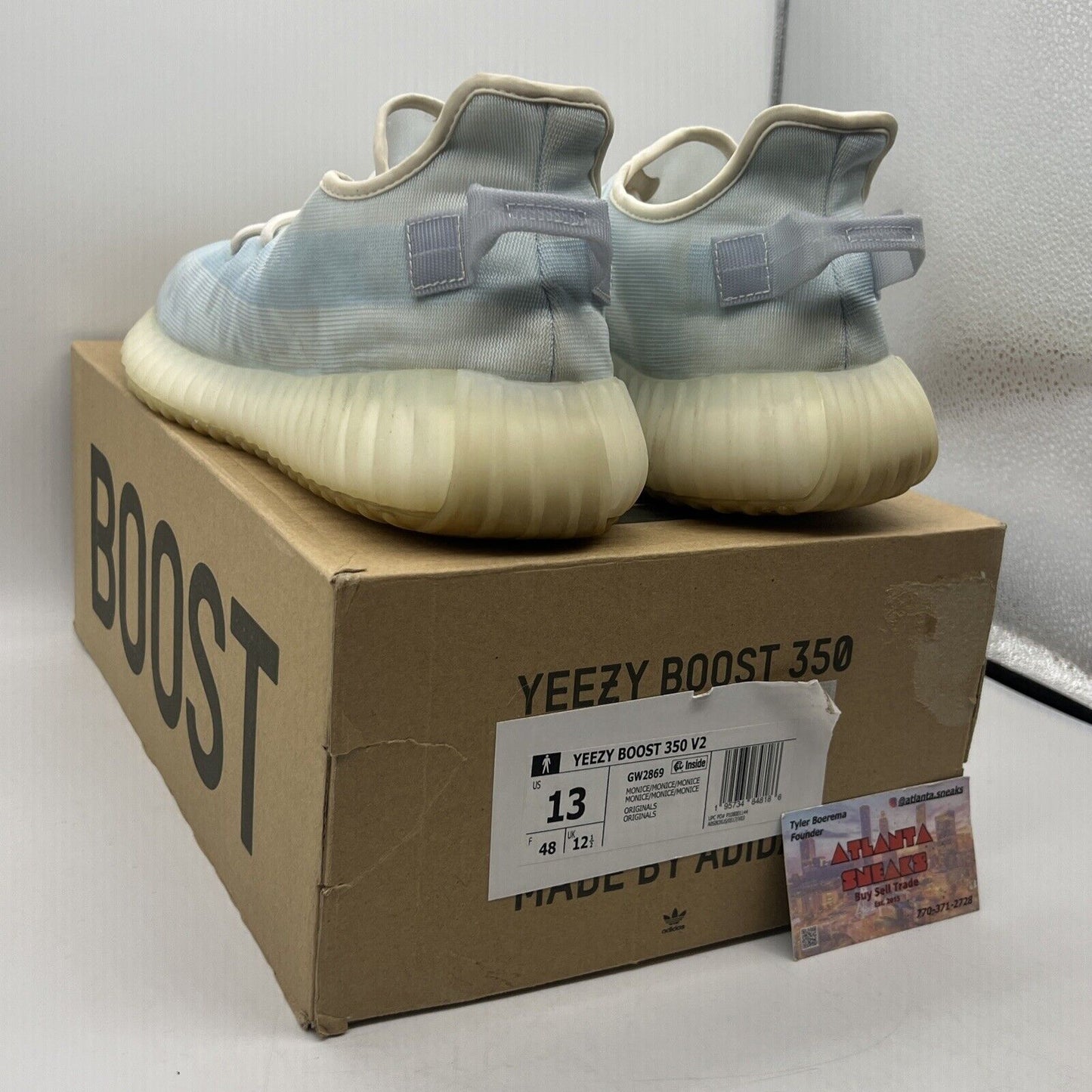 Size 13 - adidas Yeezy Boost 350 V2 Mono Ice Blue (GW2869)