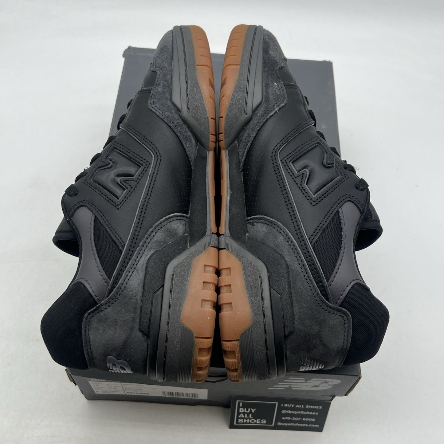 Size 12 - New Balance 550 Black Gum (BB550BGU)