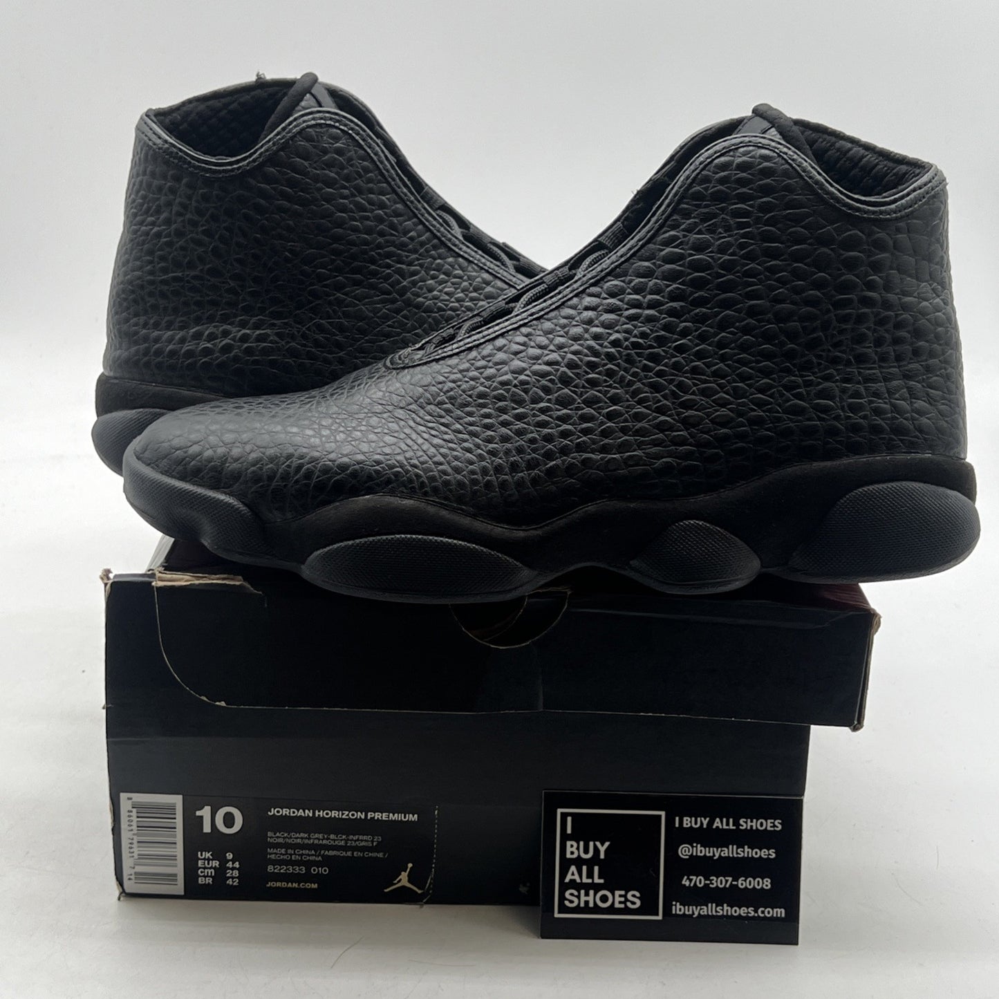 Size 10 - Jordan Horizon Premium Black Croc (822333-010)