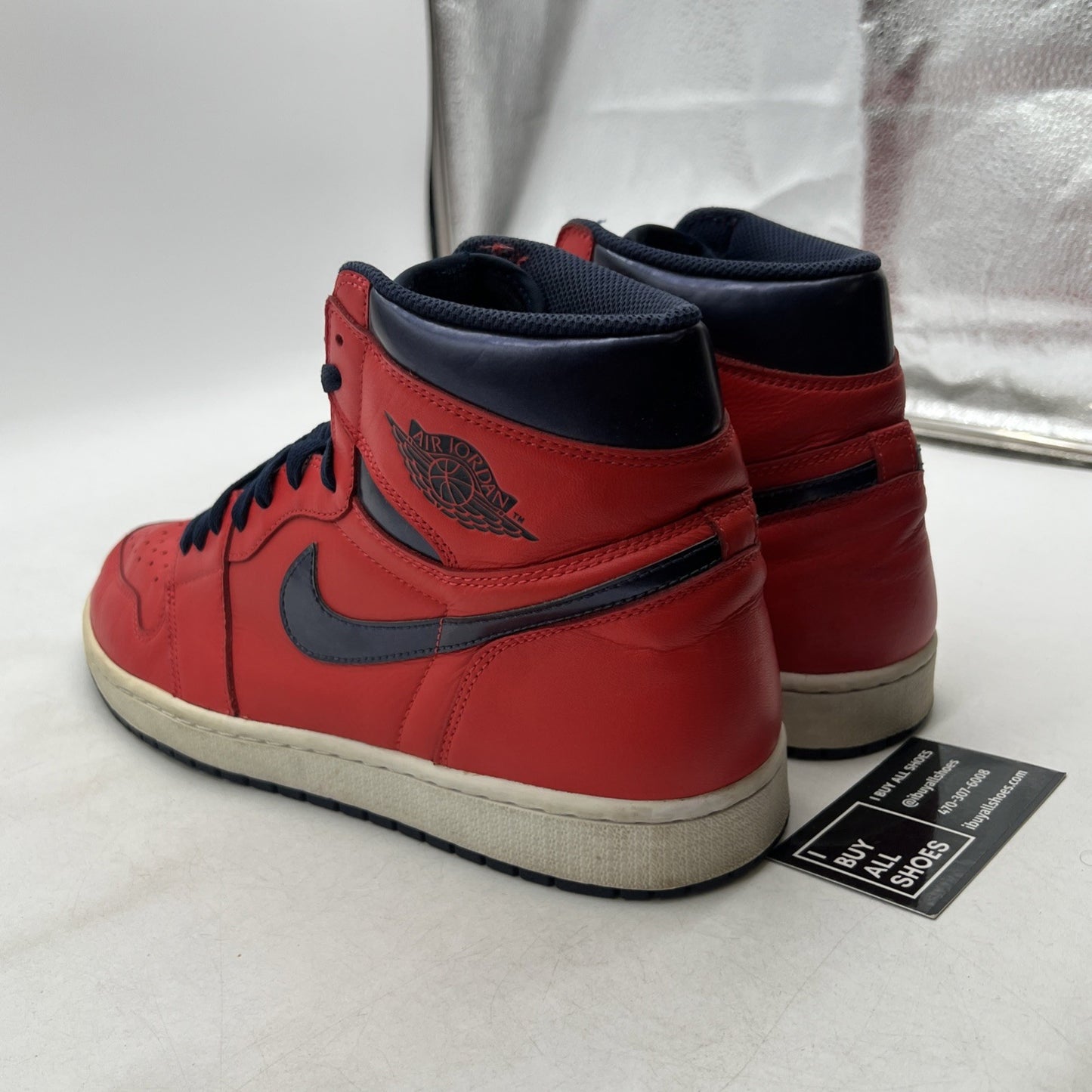 Size 13 - Air Jordan 1 Retro OG High David Letterman (555088-606)