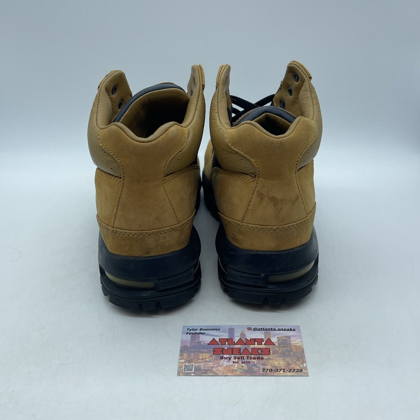 Size 7.5 - Nike Air Max Goadome 2 F/L Wheat Dark Obsidian B Suede (307889-741)