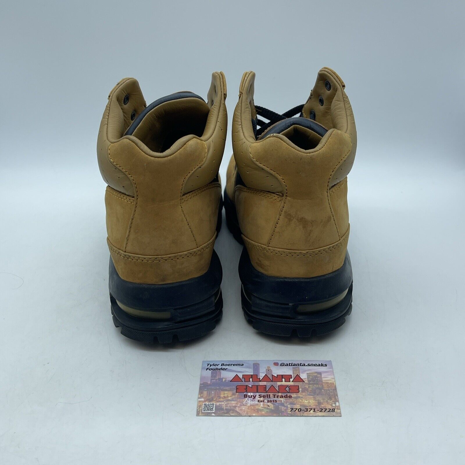 Size 7.5 - Nike Air Max Goadome 2 F/L Wheat Dark Obsidian B Suede (307889-741)