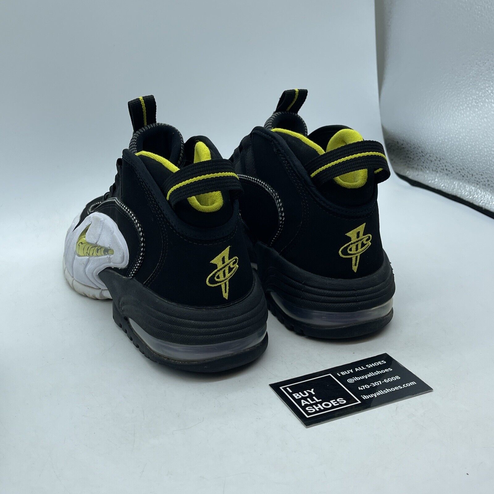 Size 9 - Nike Air Max Penny 1 Lester Middle School Yellow Black Suede FN6884-100