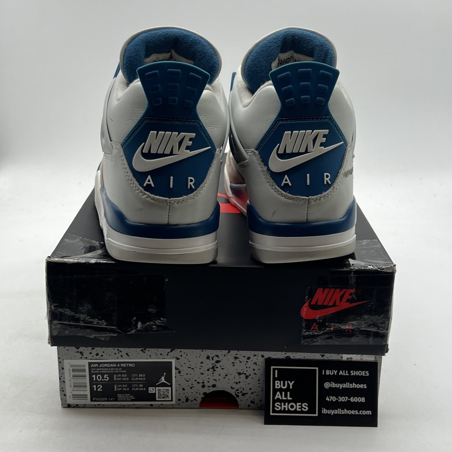 Size 10.5 - Air Jordan 4 Retro 2024 Military Blue (FV5029-141)