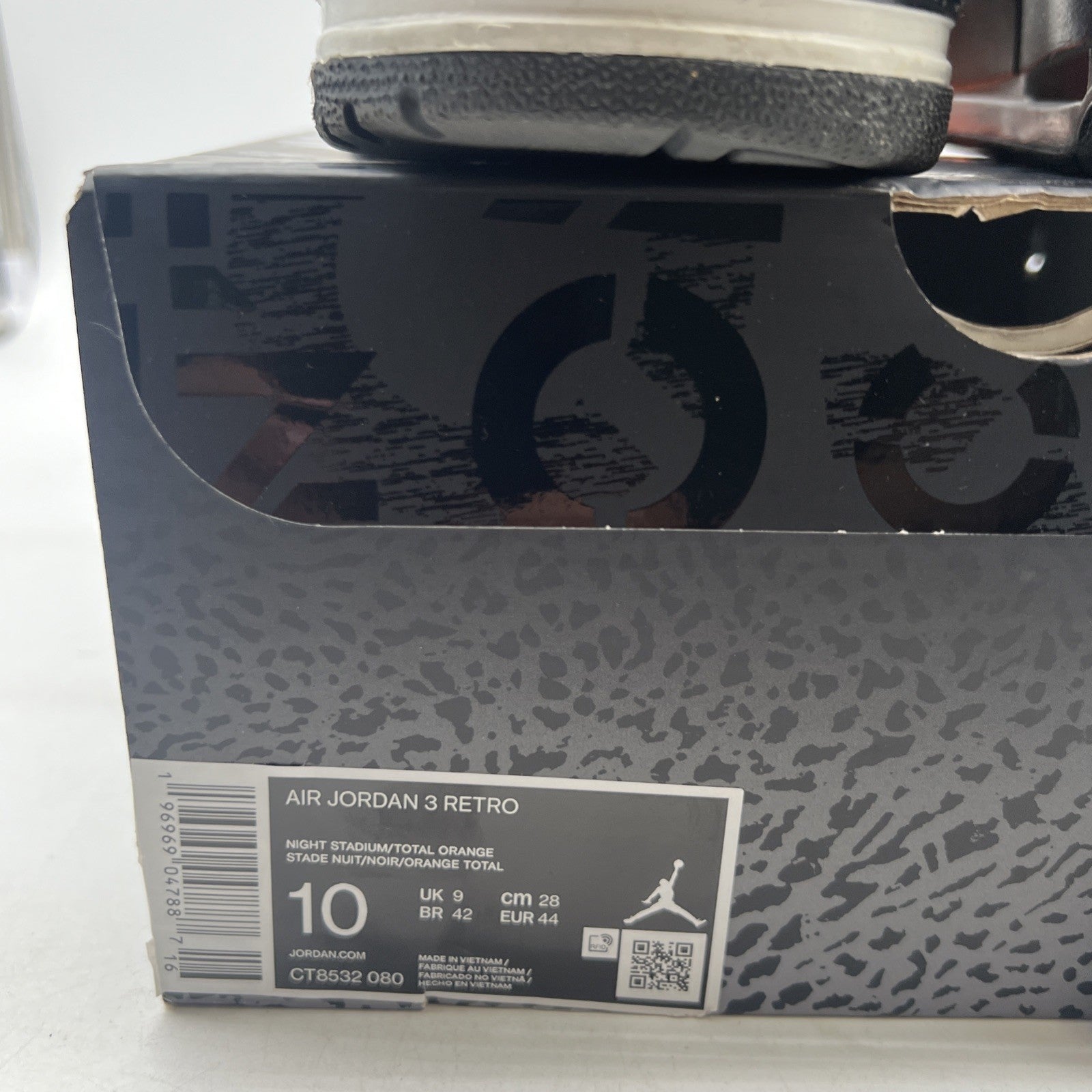 Size 10 - Air Jordan 3 Retro 2023 Mid Fear (CT8532-080)