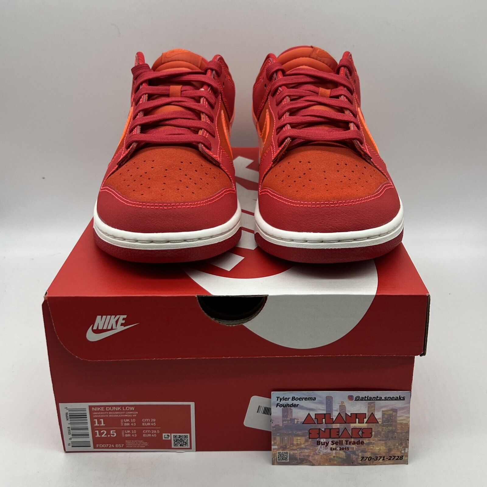 Size 11 - Nike Dunk Low Atlanta 2023 Brand New Og All