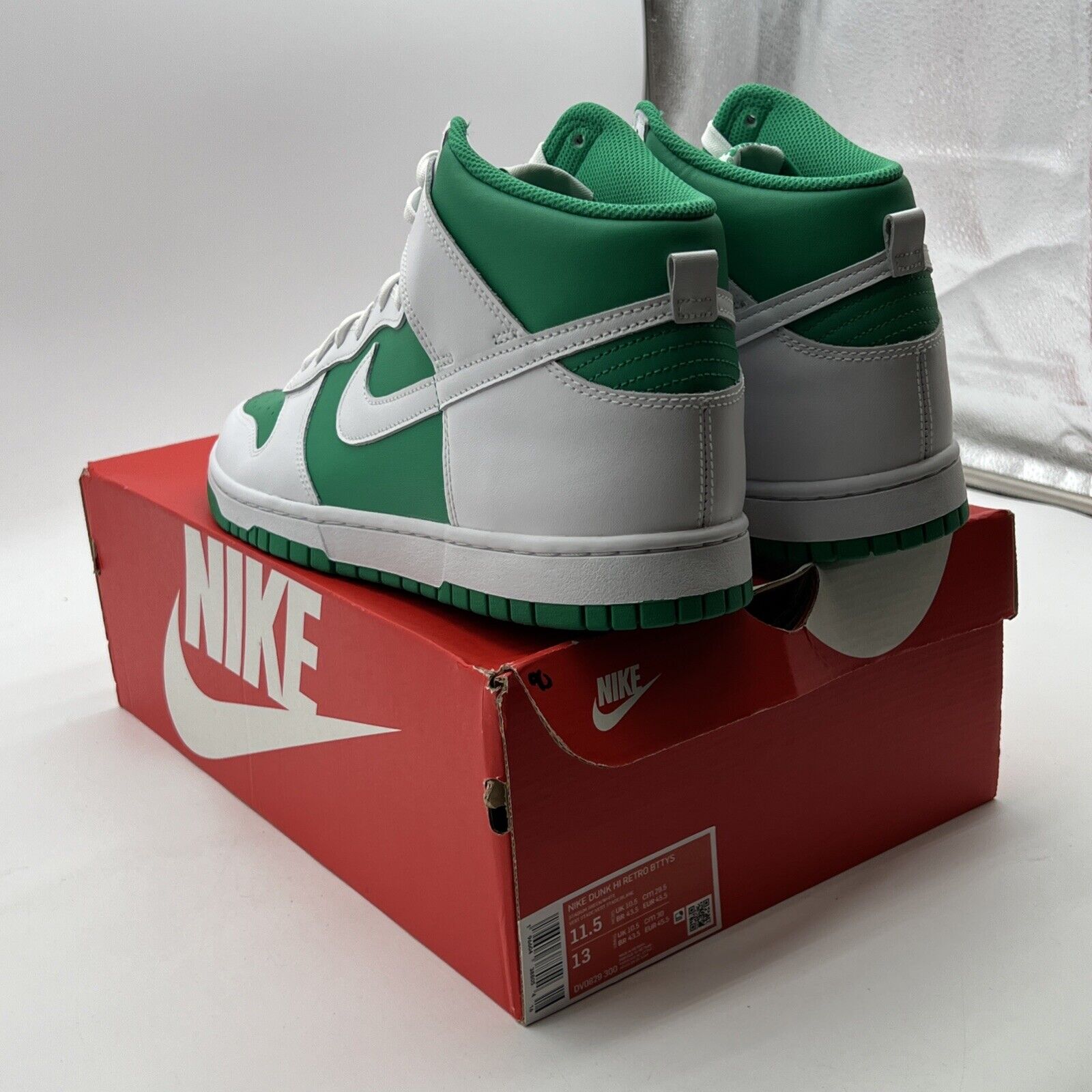 Size 11.5 - Nike Dunk High White Stadium Green (DV0829-300)