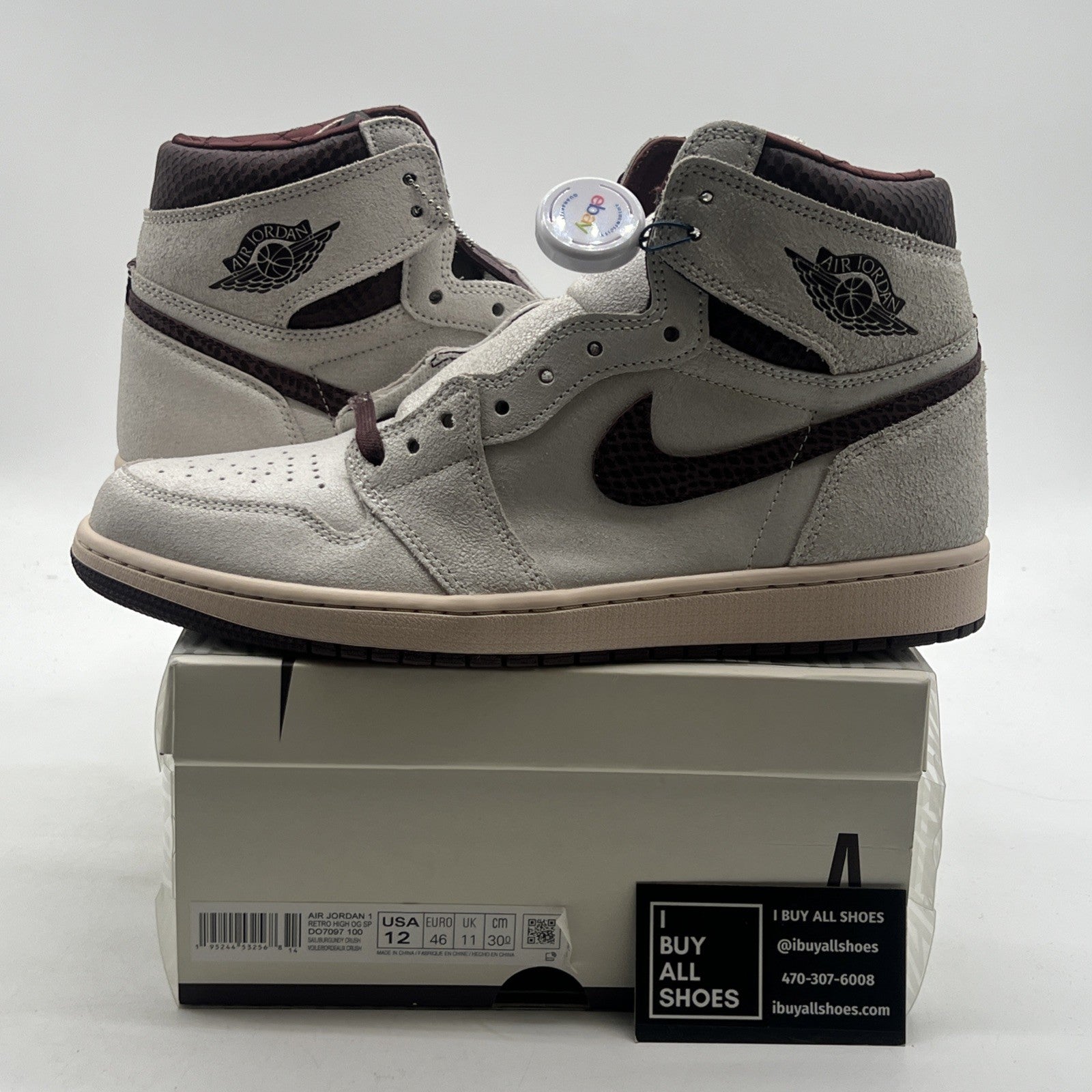 Size 12 - Air Jordan 1 OG x A Ma Maniere High Airness (DO7097-100)