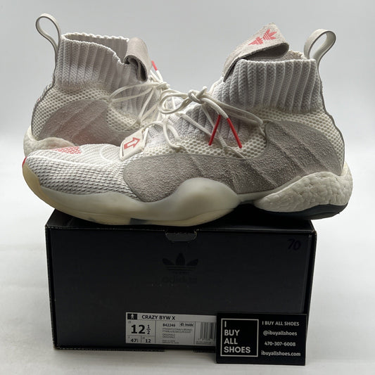 Size 12 - adidas Crazy BYW X Cloud White (B42246)