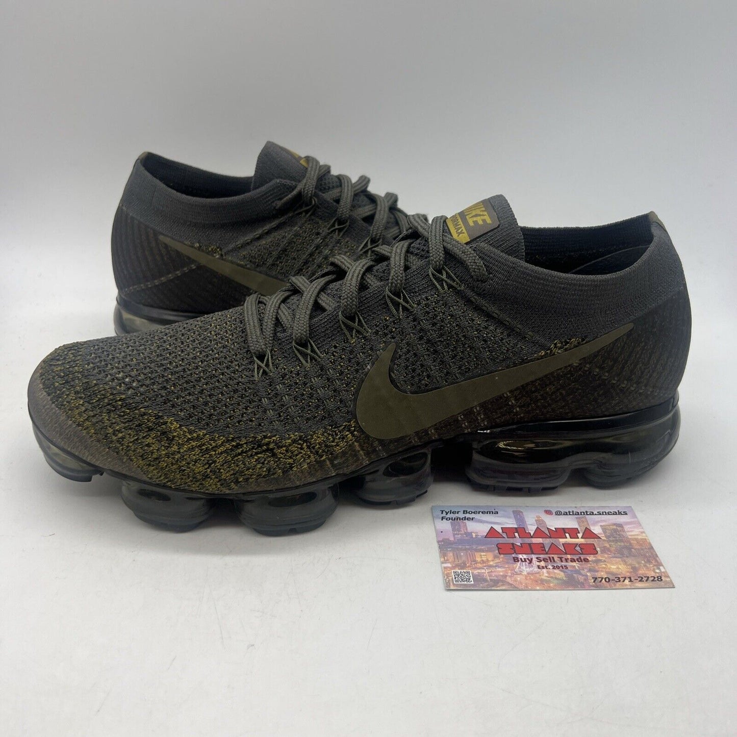 Size 12 - NikeLab Air VaporMax Midnight Fog Black Green (899473-004)