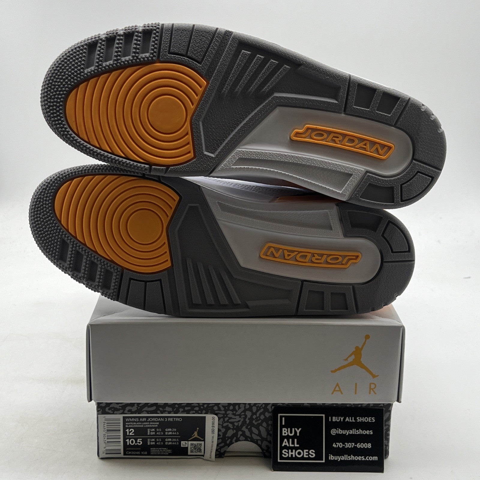 Size 12 - Air Jordan 3 Retro Laser Orange W (CK9246-108)