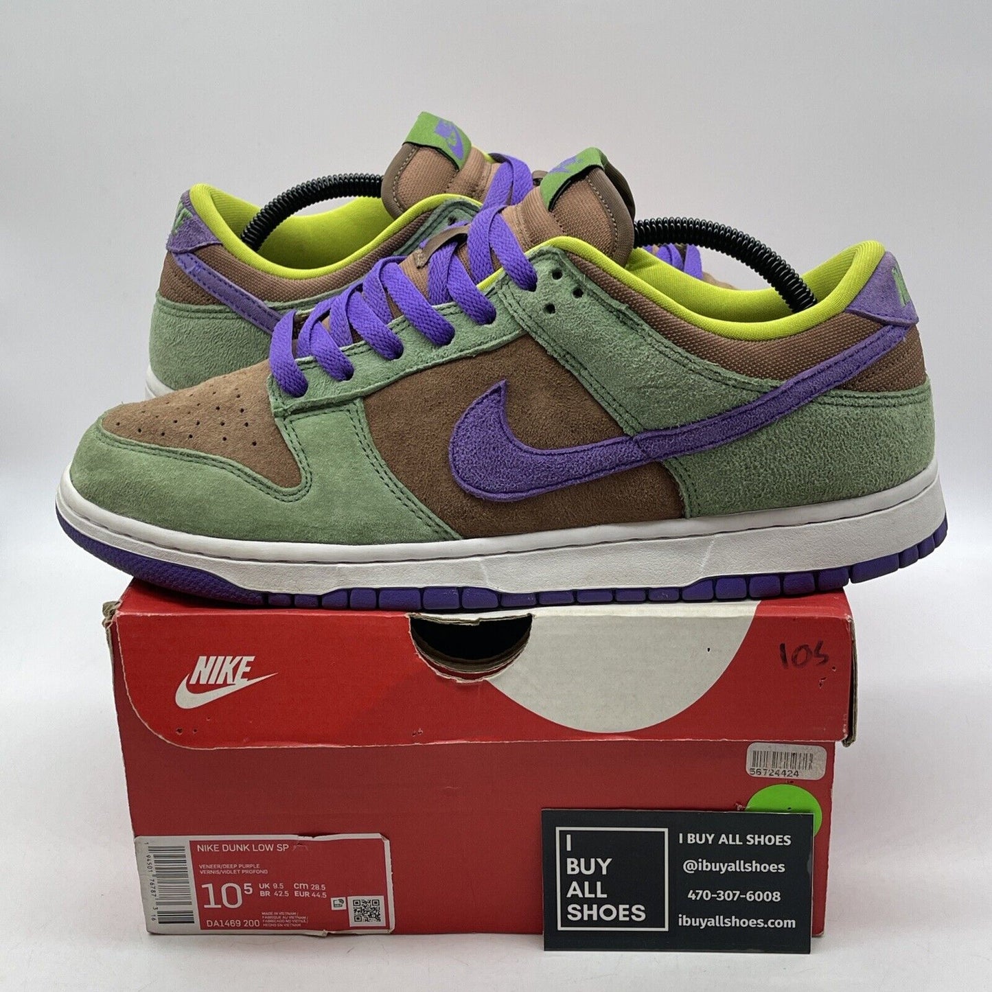 Size 10.5 - Nike Dunk SP Retro 2020 Low Veneer Brown Suede (DA1469-200)