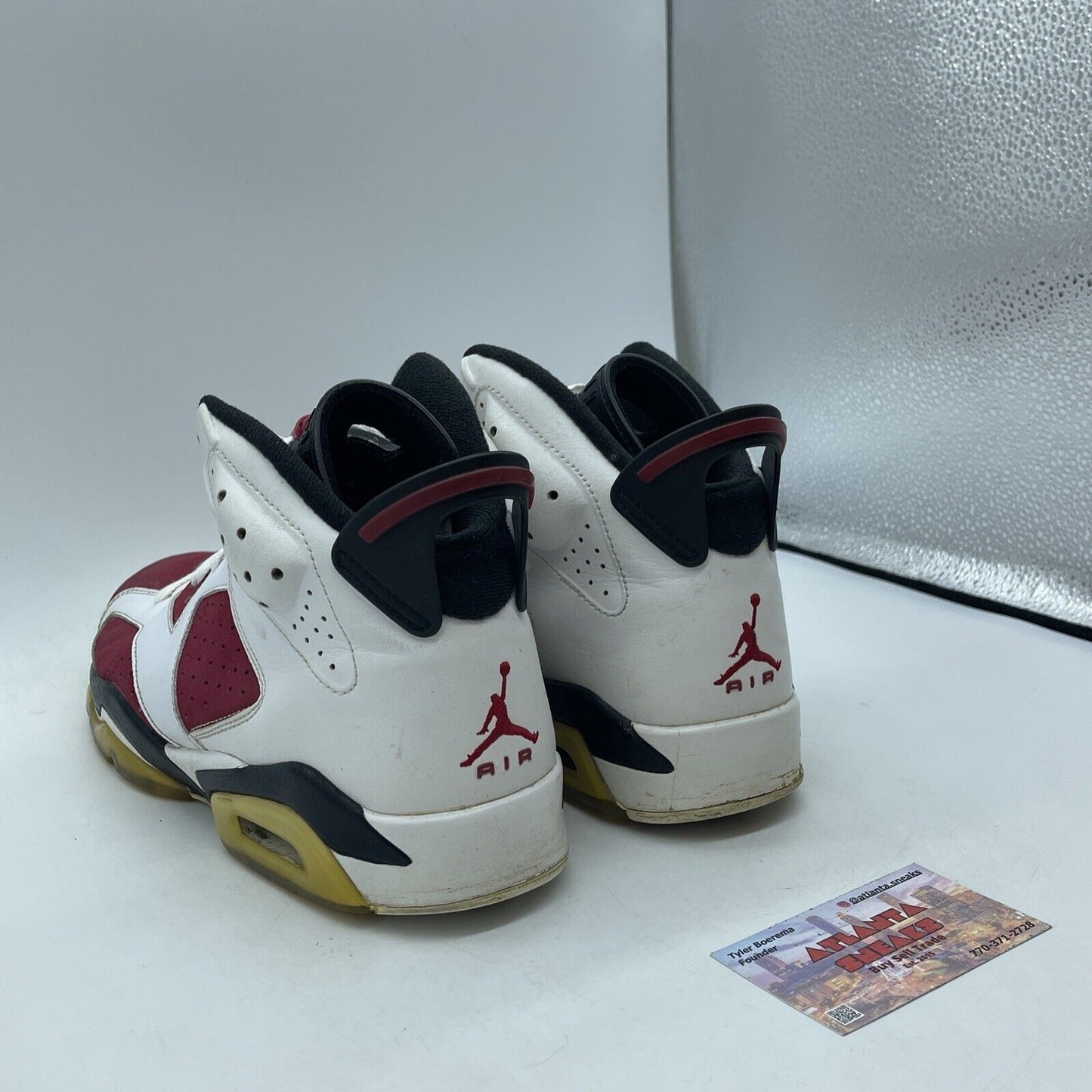Size 9.5 - Air Jordan 6 Countdown Pack Red Suede White Leather (322719-161)