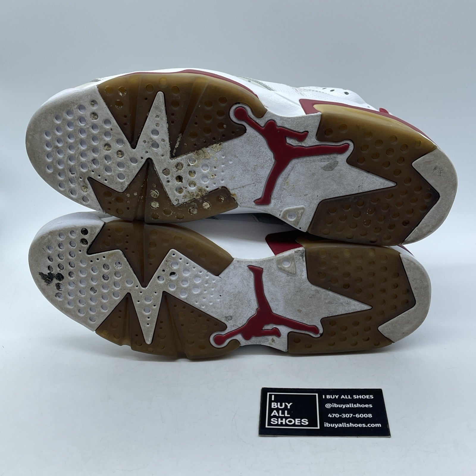 Size 12 - Air Jordan 6 Retro Alternate White Red Suede Leather (384664-113)