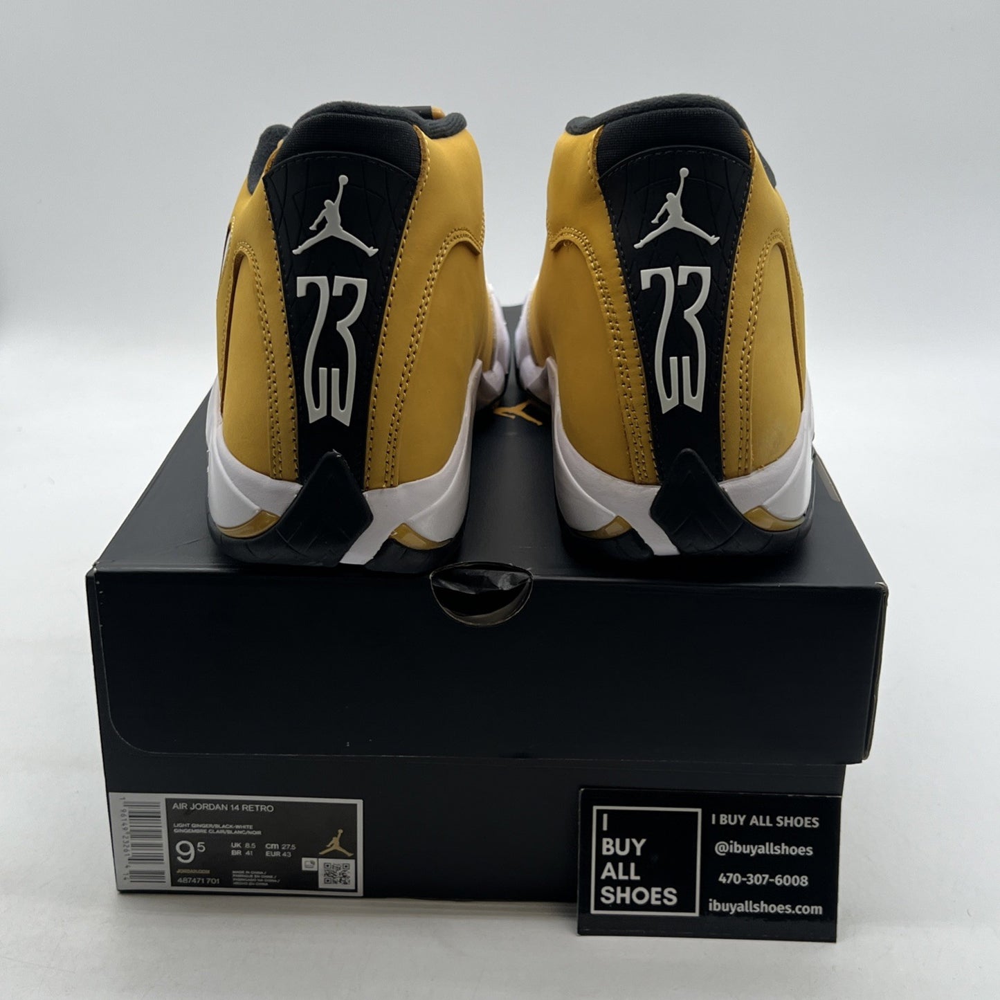 Size 9.5 - Air Jordan 14 Retro Light Ginger 2022 (487471-701)