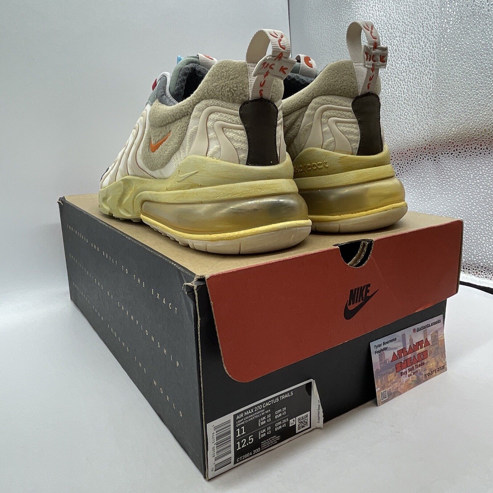 Size 11 - Nike Travis Scott x Air Max 270 React ENG Cactus Trails (CT2864-200)