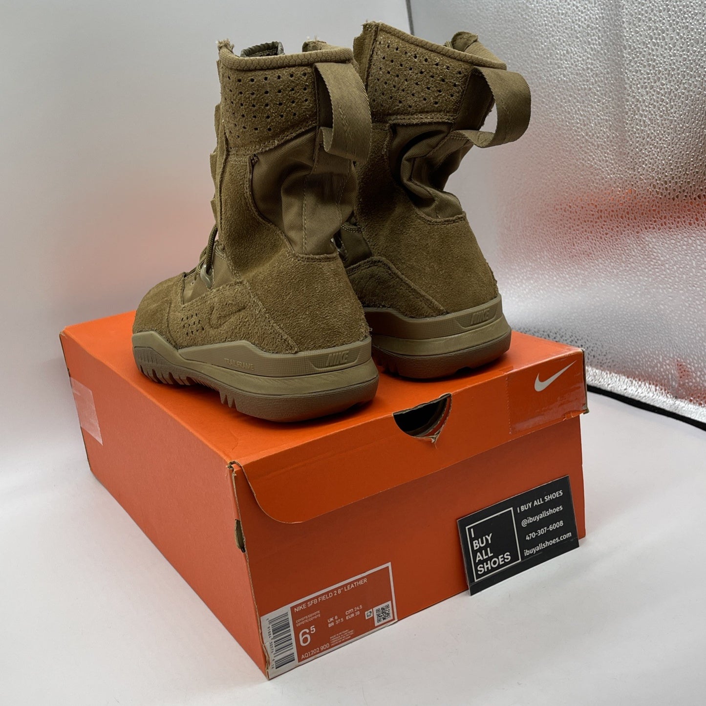 Size 6.5 - Nike SFB Field 2 8 Inch Leather Coyote Brown Suede (AQ1202-900)