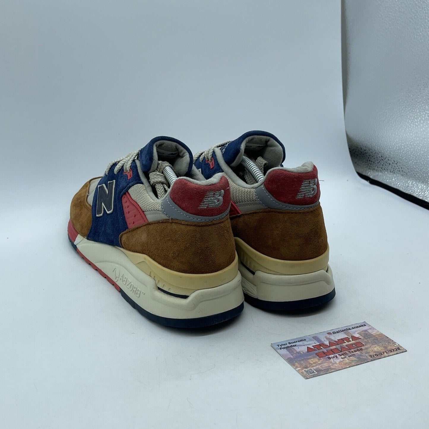 Size 11 - New Balance J. Crew x 998 Made in USA Hilltop Blues Suede (M998HTB)