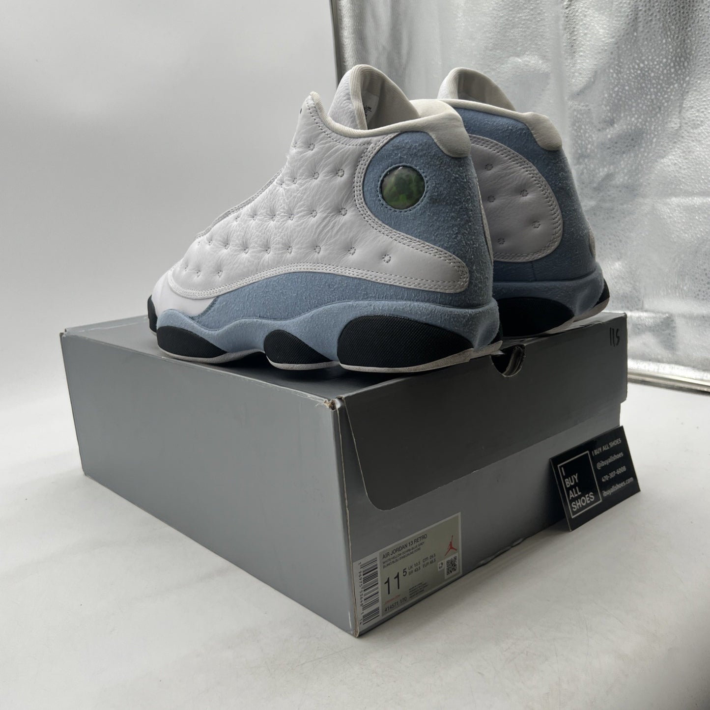 Size 11.5 - Air Jordan 13 Retro Blue Grey (414571-170)