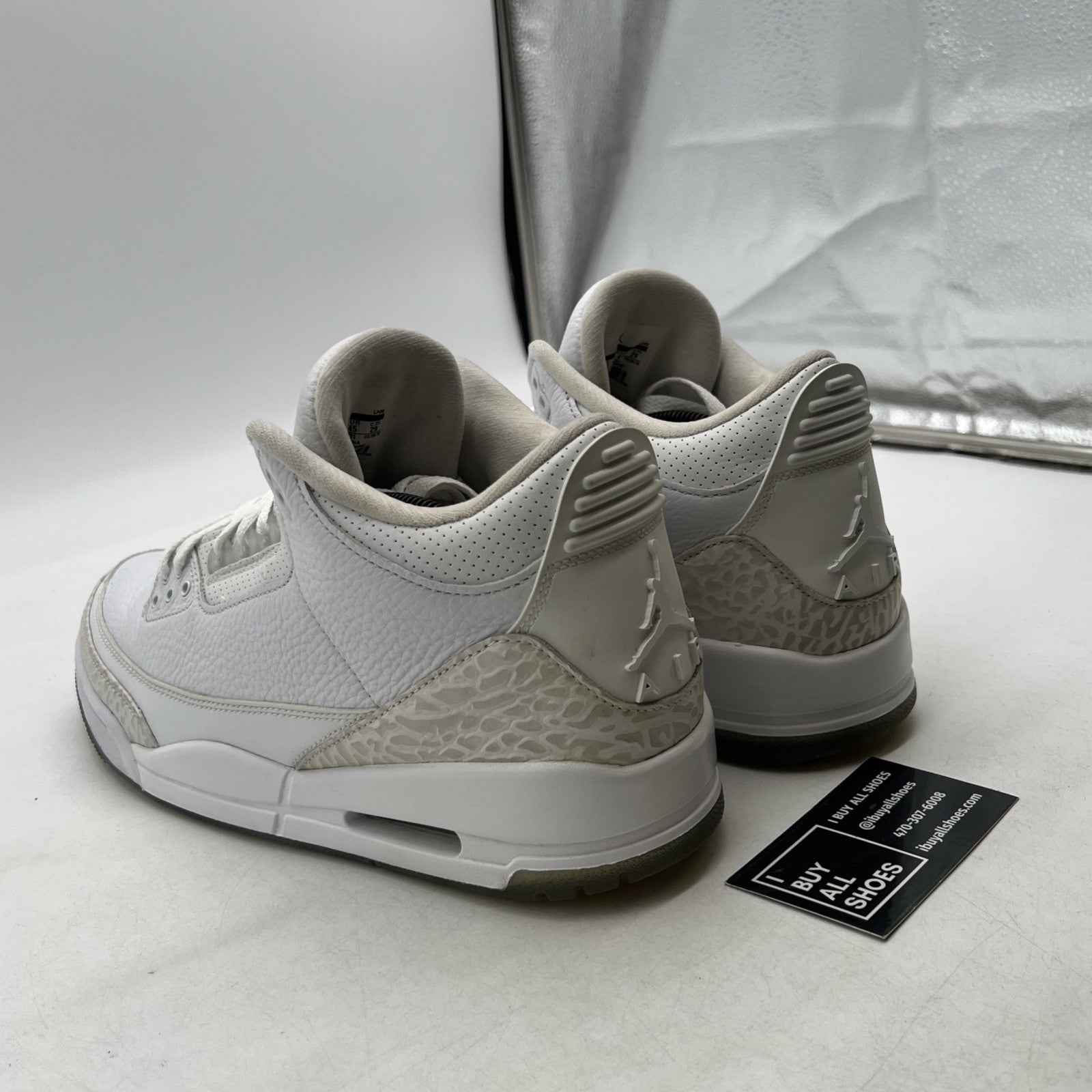 Size 11 - Air Jordan 3 Retro Triple White (136064-111)