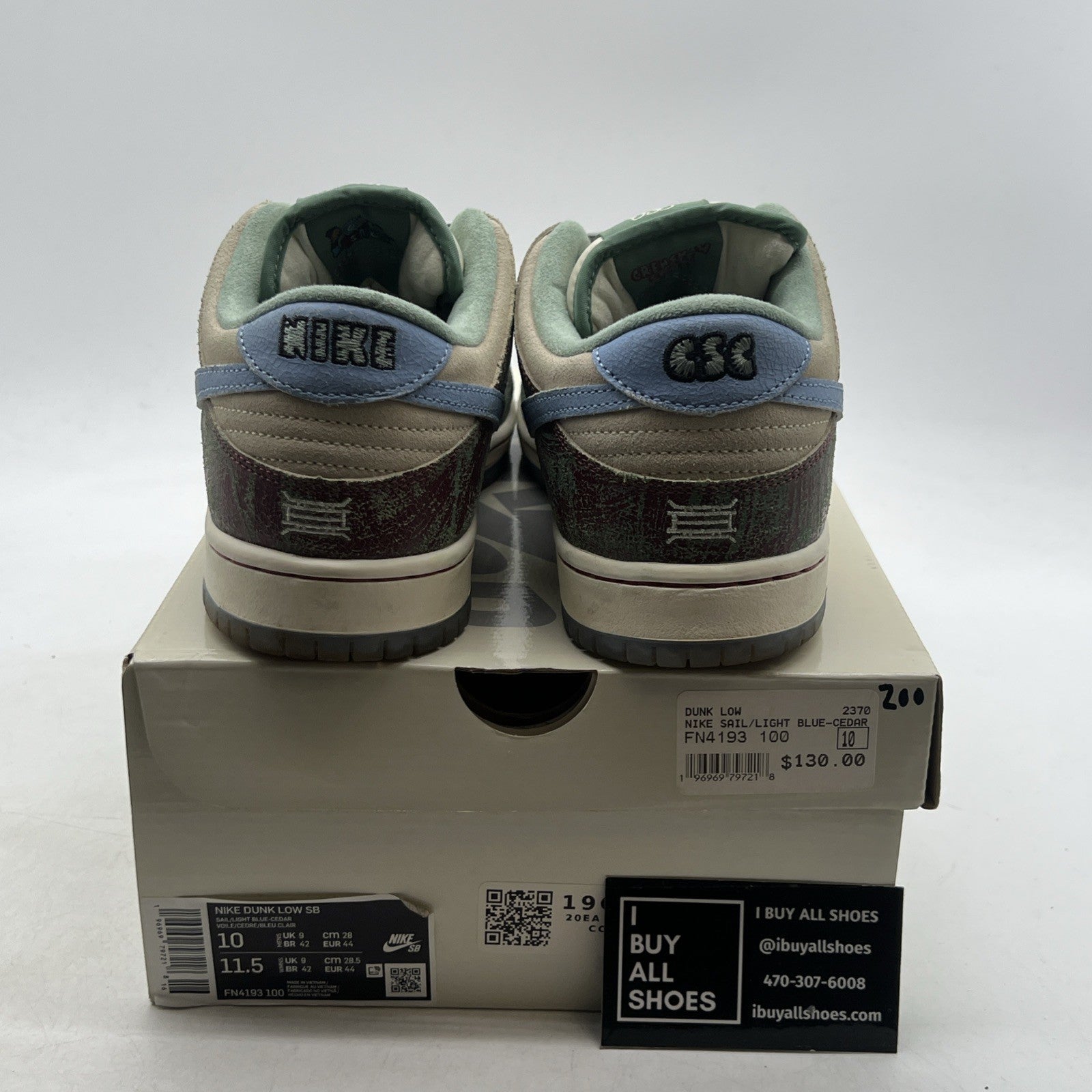 Size 10 - Nike Crenshaw Skate Club x Dunk SB Low Ivory (FN4193-100)