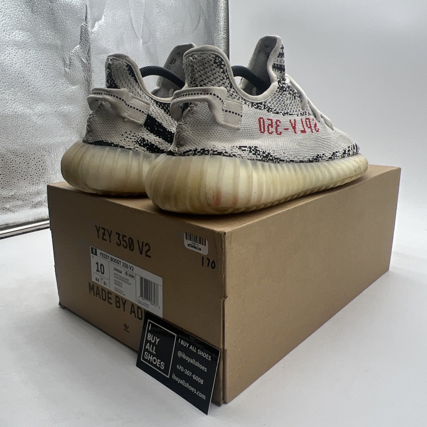 Size 10 - adidas Yeezy Boost 350 V2 Low Zebra (CP9654)