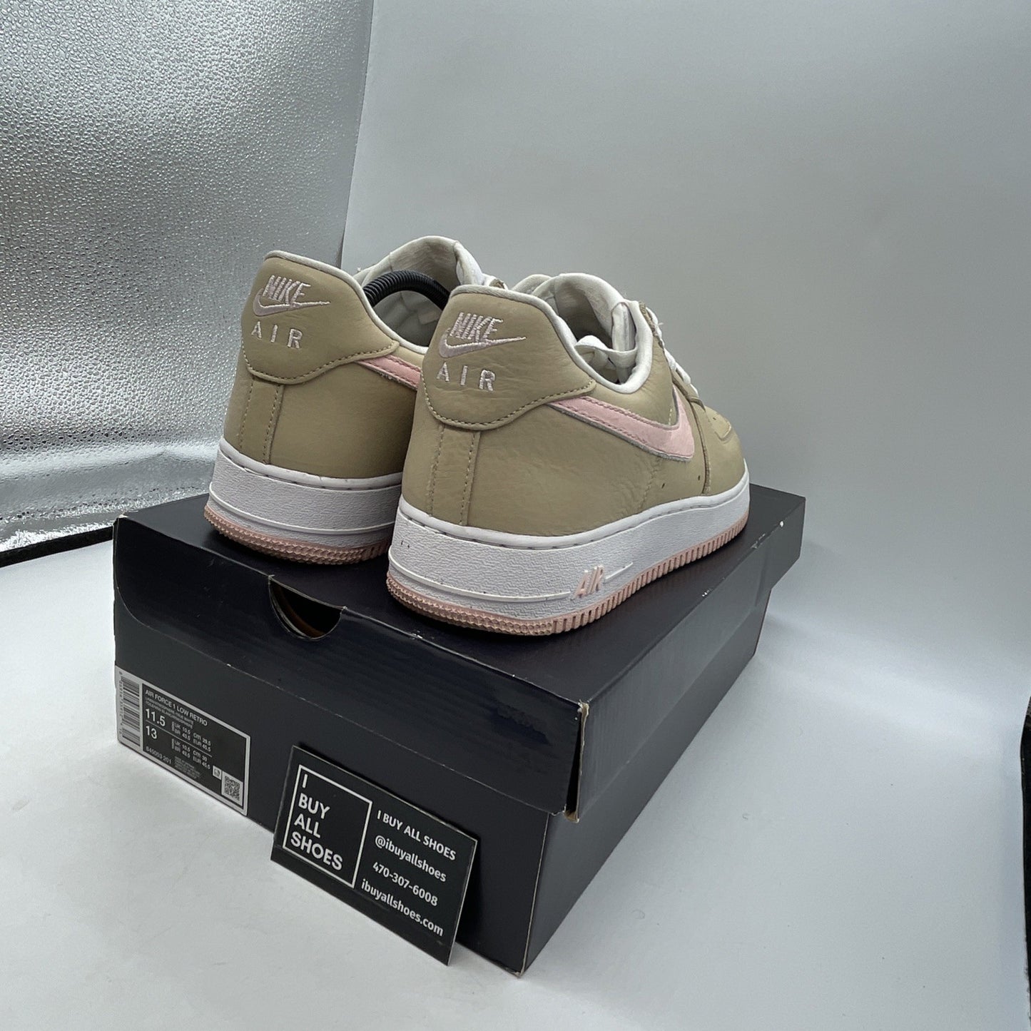 Size 11.5 - Nike Air Force 1 Retro 2016 Kith Exclusive Low Linen (845053-201)