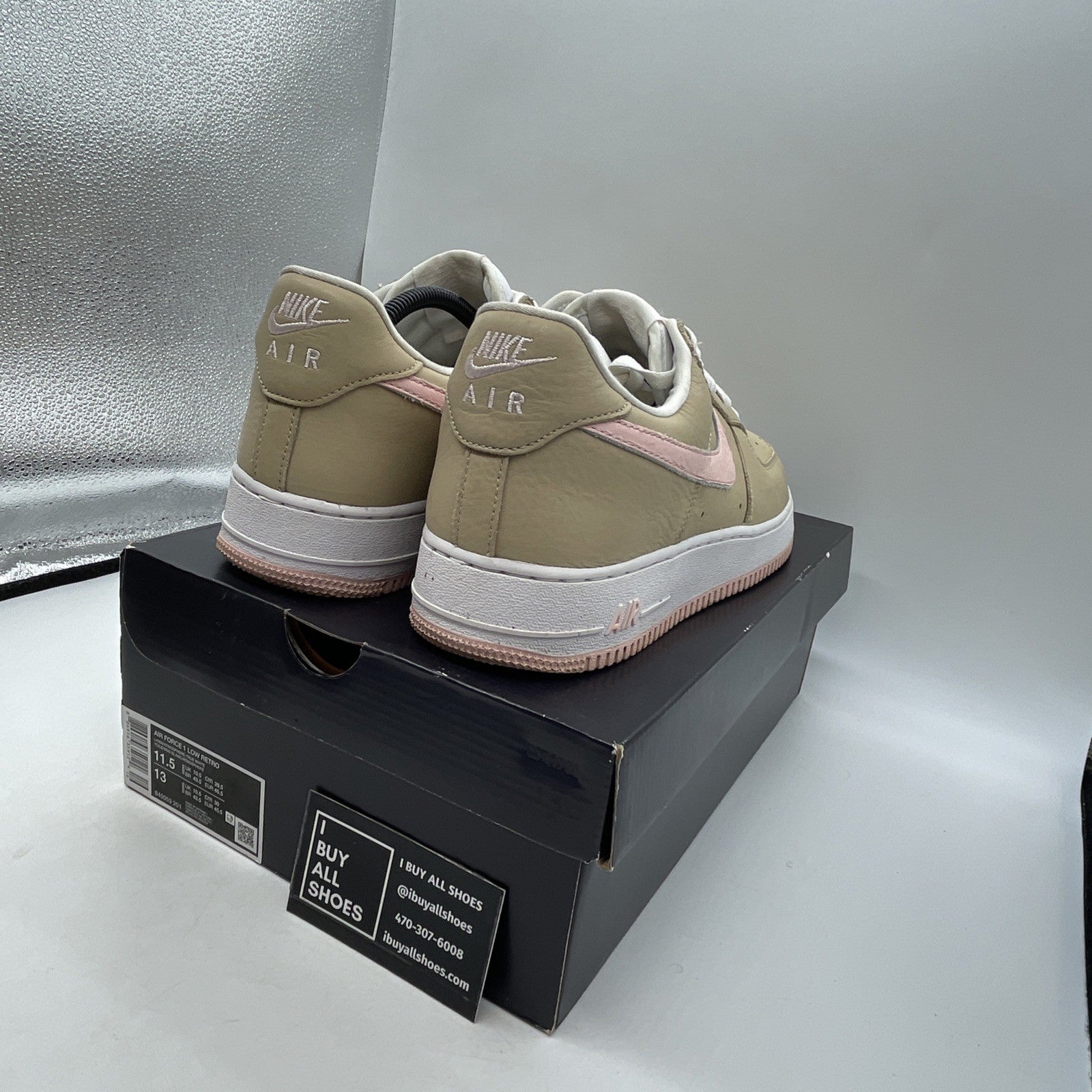 Size 11.5 - Nike Air Force 1 Retro 2016 Kith Exclusive Low Linen (845053-201)