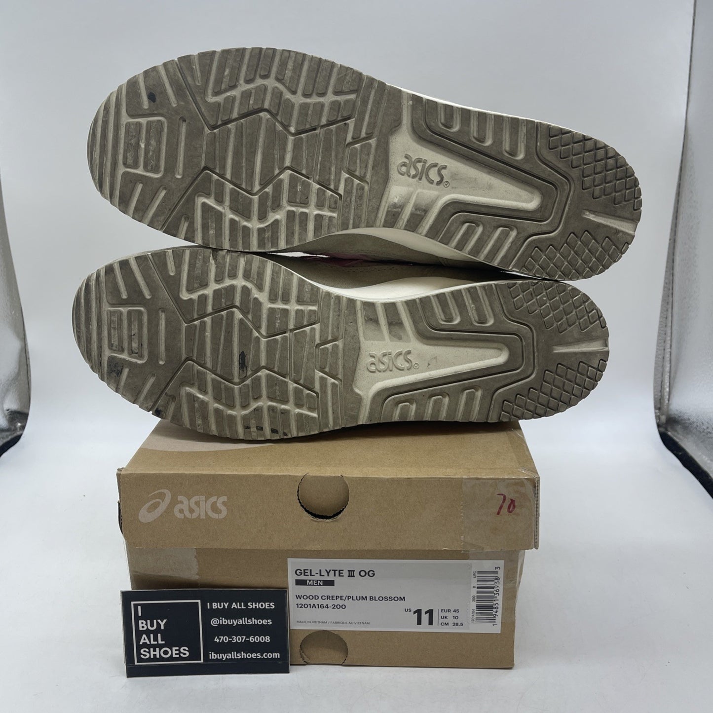 Size 11 - Asics Gel Lyte 3 OG Wood Crepe Blossom (1201A164-200)