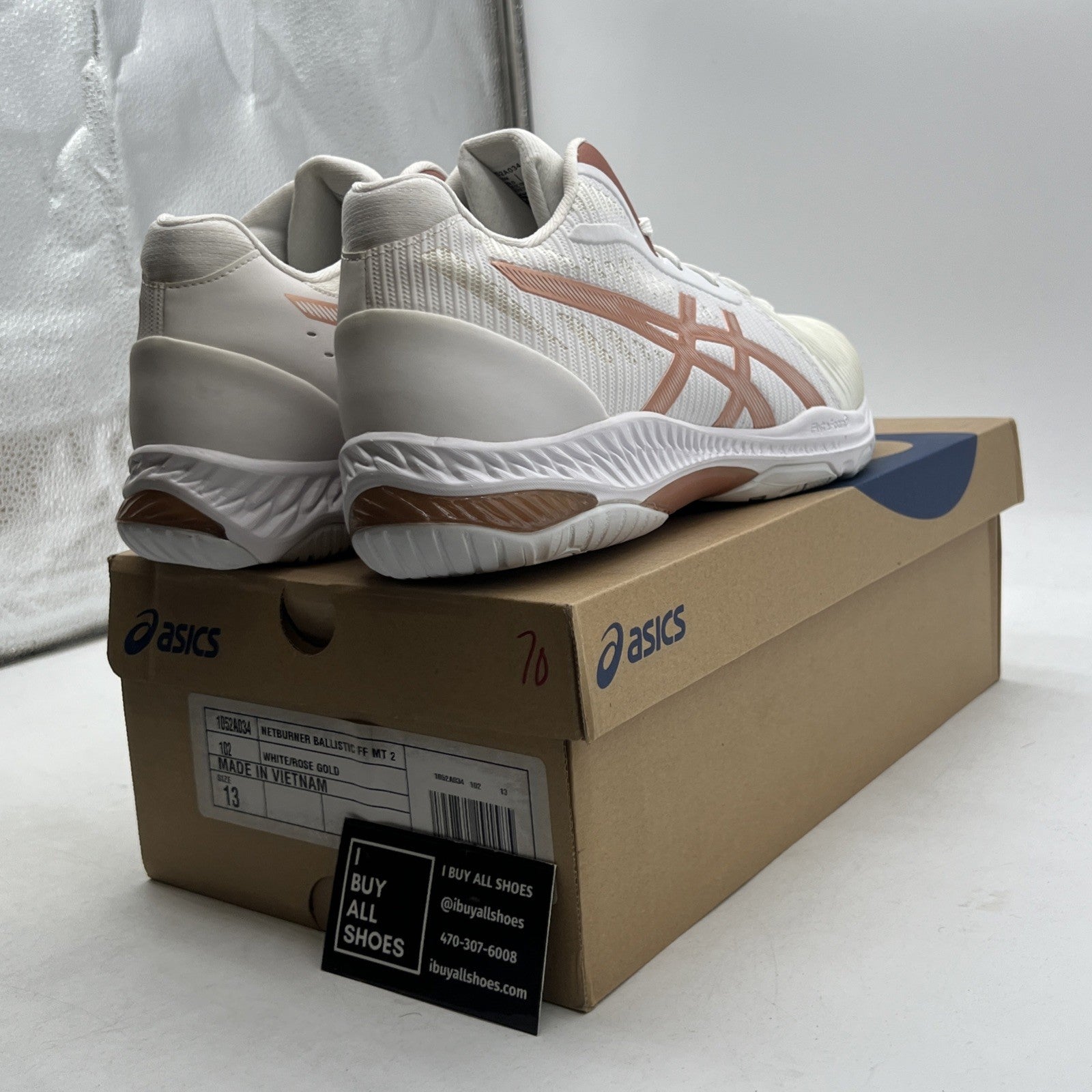 Size 13W - ASICS W Netburner Ballistic FlyteFoam 2 Volleyball Shoes (1052A034)