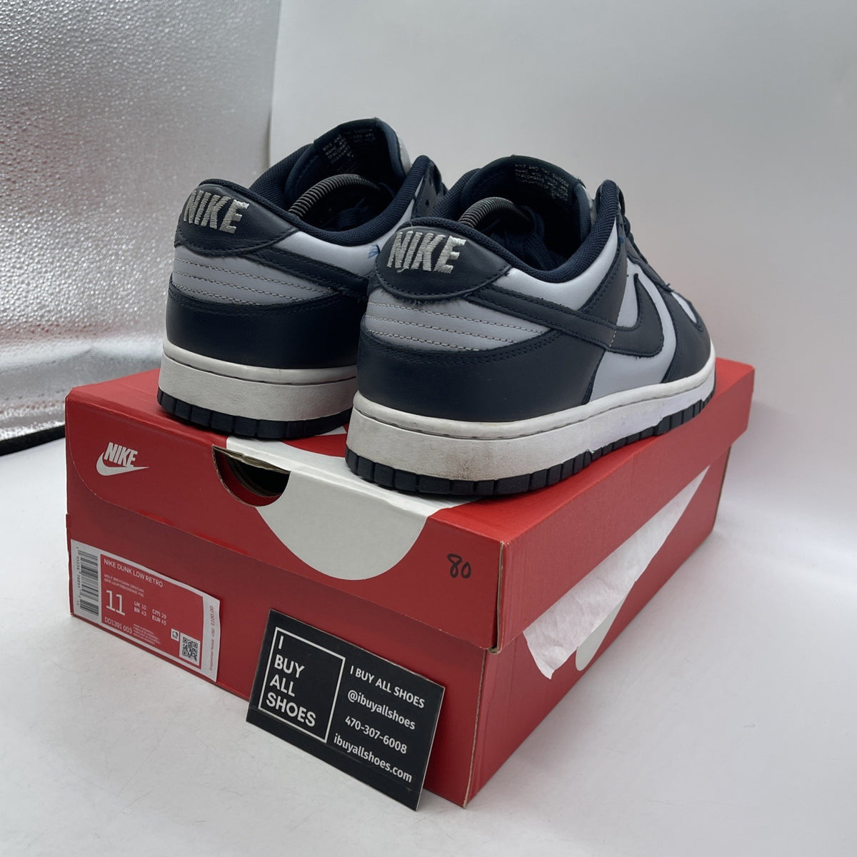 Size 11 - Nike Dunk Low Georgetown (DD1391-003)