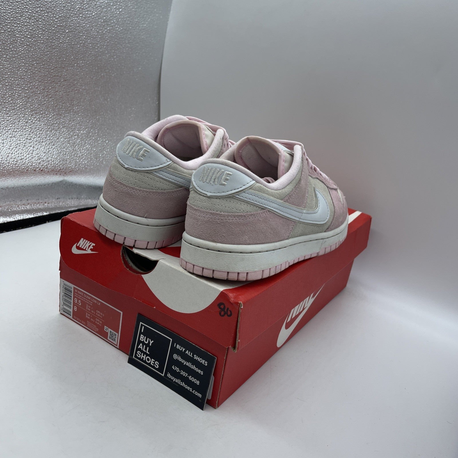 Size 9.5W - Nike Dunk LX Low Pink Foam (DV3054-600)