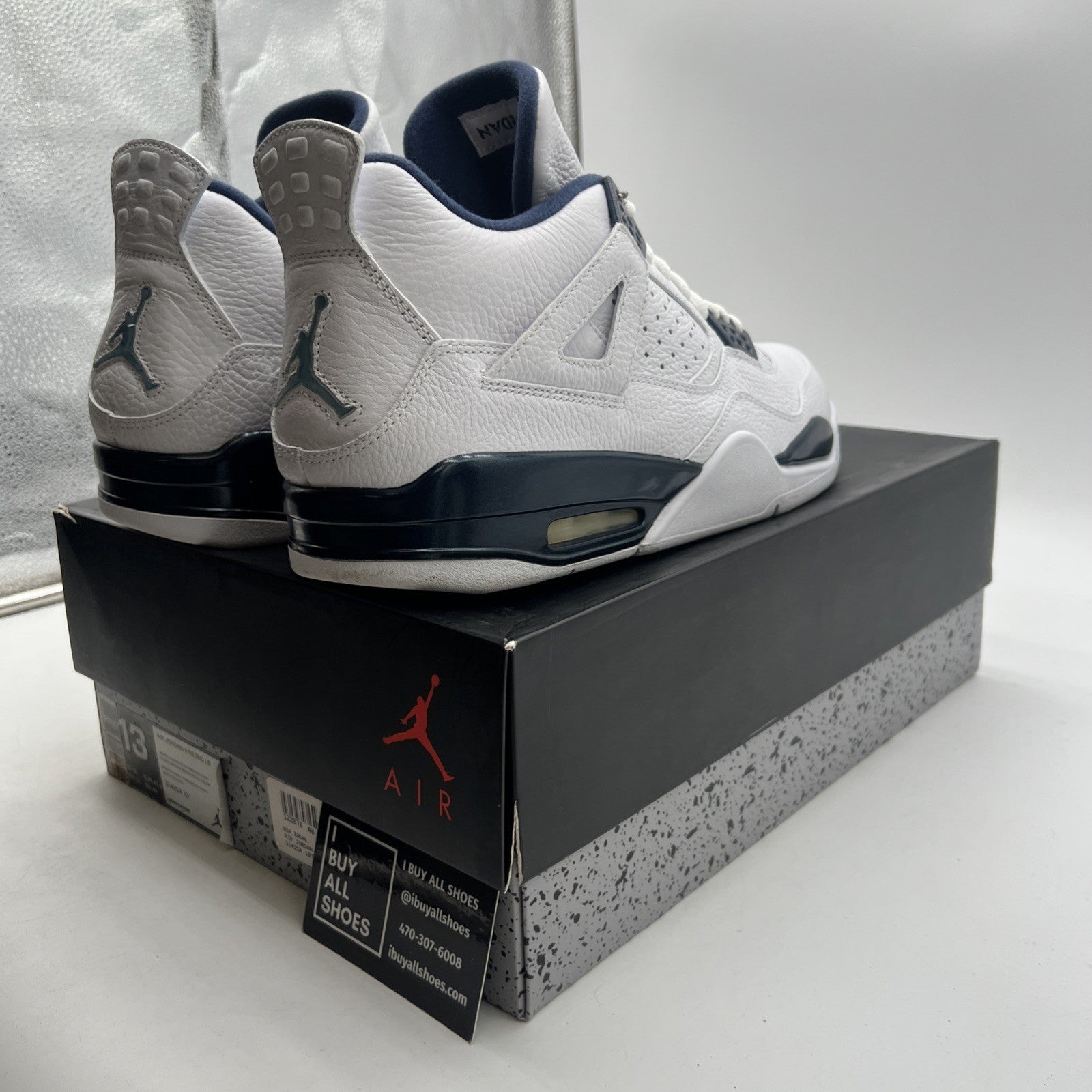 Size 13 - Air Jordan 4 Retro LS Columbia (314254-107)