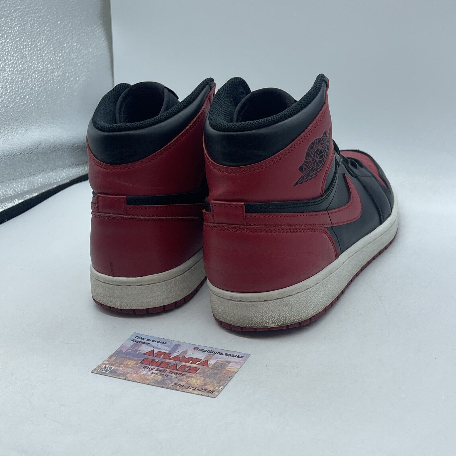 Size 10.5 - Air Jordan 1 Retro OG 2013 High Bred Red Black Leather (555088-023)