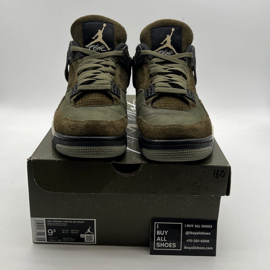 Size 9.5 - Air Jordan 4 SE Retro Low Craft - Olive (FB9927-200)