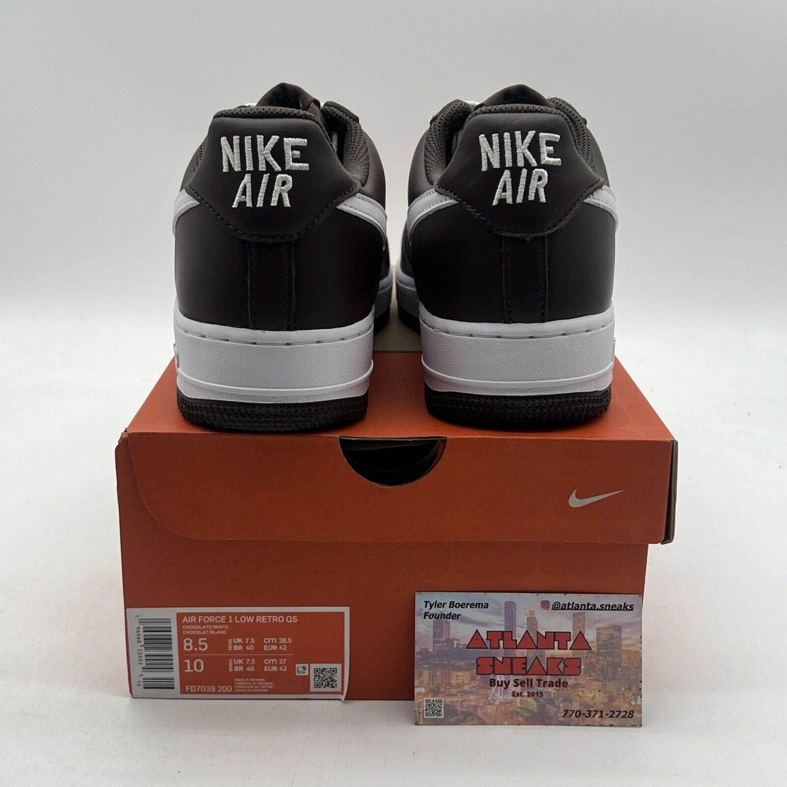 Size 8.5 - Nike Air Force 1 Low Color of the Month - Chocolate (FD7039-200)