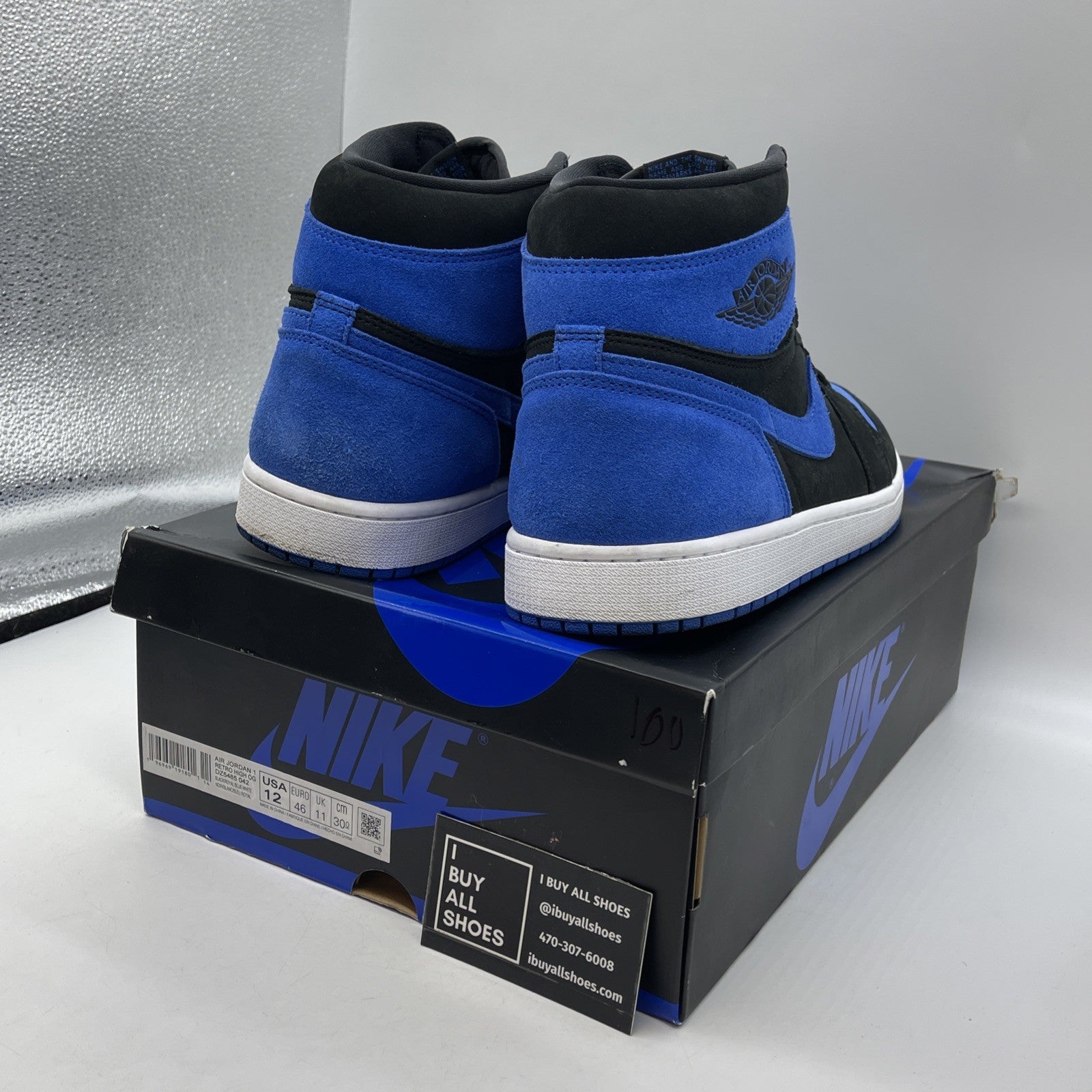 Size 12 - Jordan 1 Retro OG High Royal Reimagined Blue Suede (DZ5485-042)