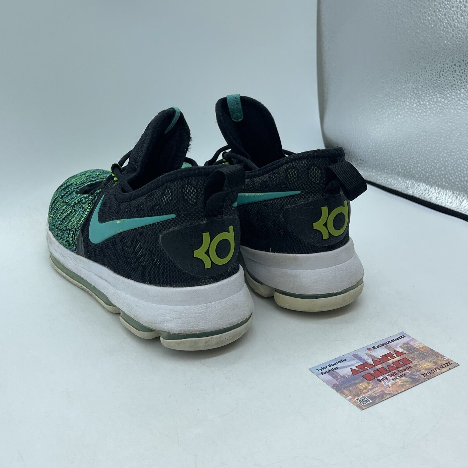 Size 10 - Nike KD 9 Birds of Paradise Blue White Green Suede (843392-300)